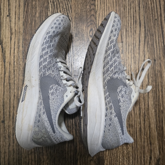 NIKE Air Zoom Pegasus 35  Gray Nylon Running Sneakers Shoes Size 7.5 - Picture 3 of 6